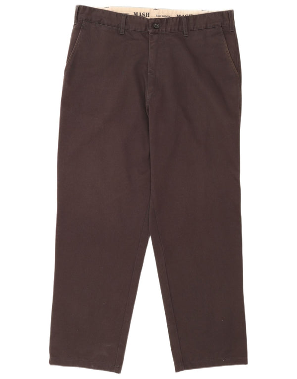 Mash muške ravne chino hlače IT 54 2XL W36 L29 sivi pamuk