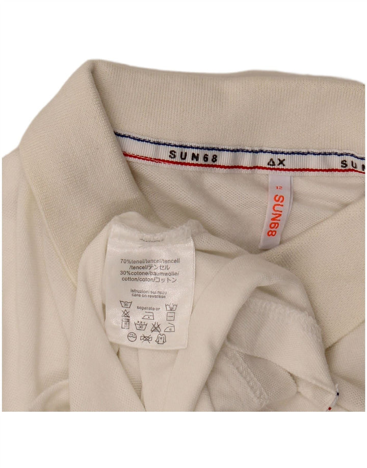 Sun68 Polo majica za dječake 11-12 godina Bijela Tencel
