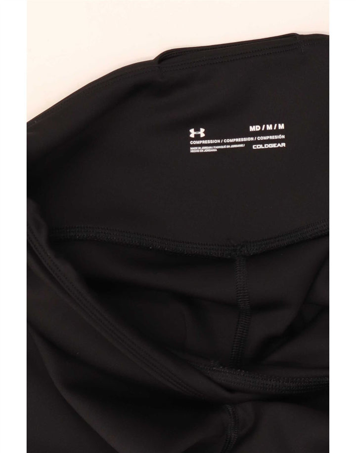 Under Armour Ženske Cold Gear Graphic Leggings UK 12 srednje crne