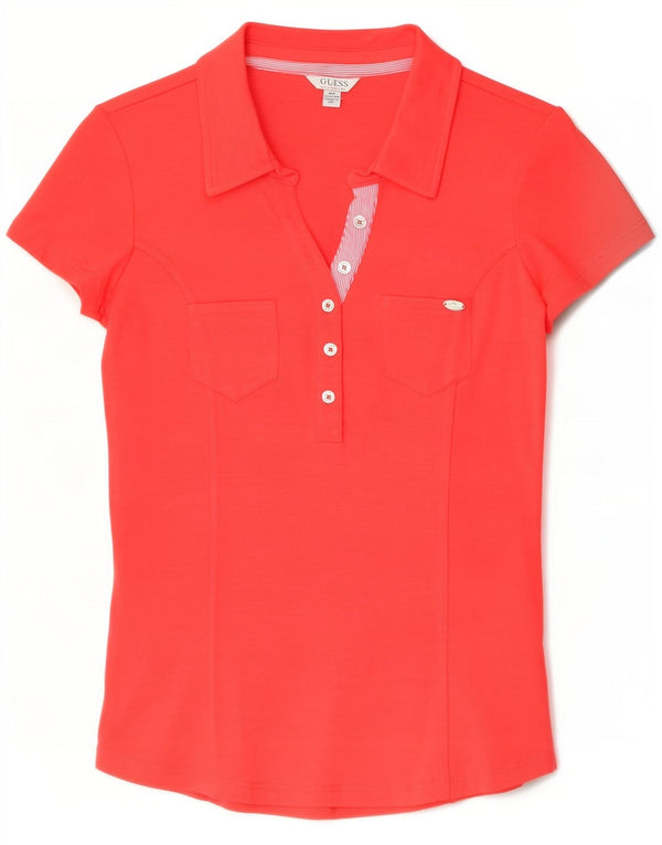 Guess ženska polo majica UK 12 Srednje crvena pamuk