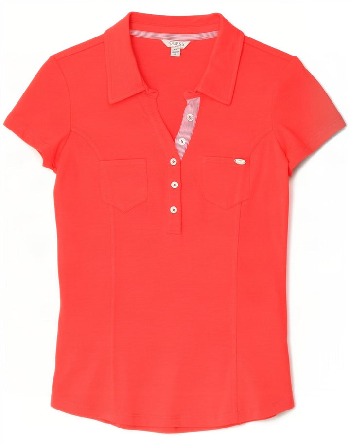 Guess ženska polo majica UK 12 Srednje crvena pamuk