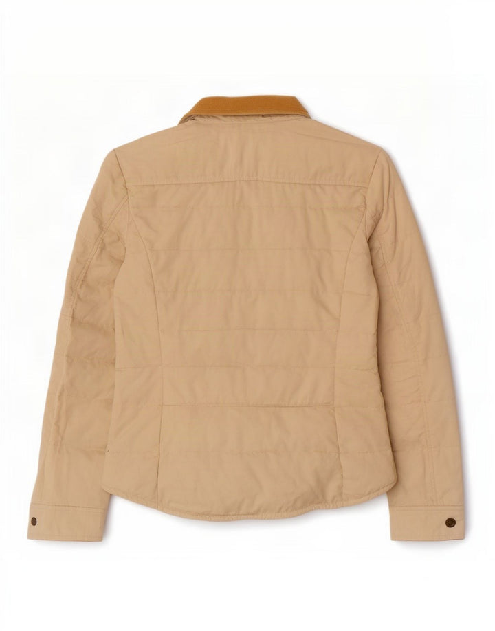 Massimo Dutti Ženska podstavljena jakna UK 16 Large Beige Cotton