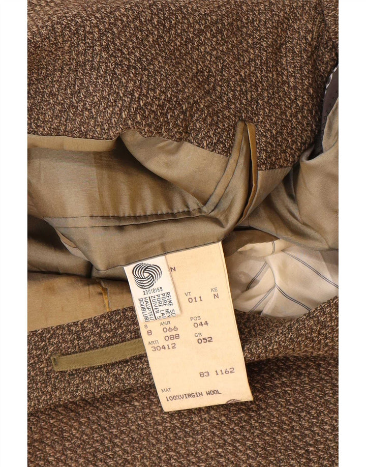 Hugo Boss muška jakna sa 3 gumba EU 52 XL smeđa djevičanska vuna