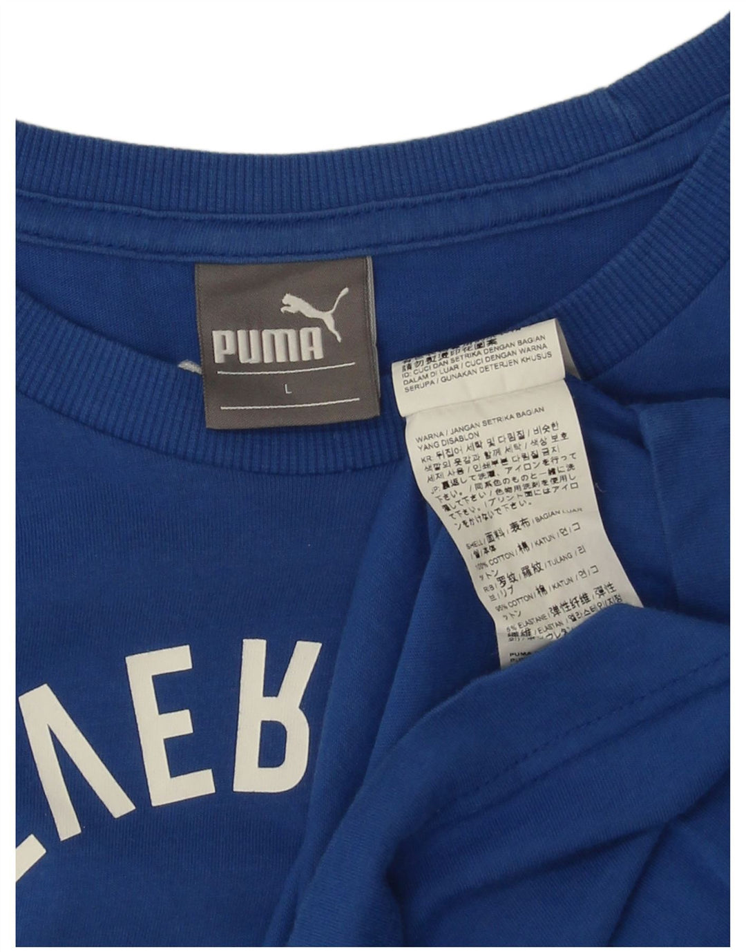 Puma muška majica s grafičkim motivima, veliki plavi pamuk