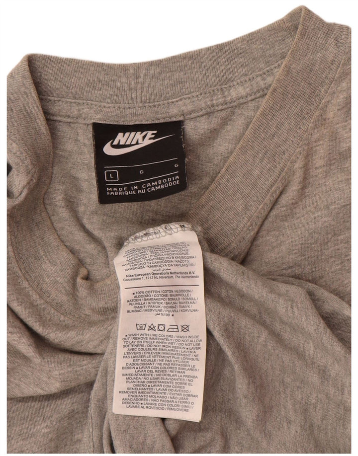 Nike Muška majica kratkih rukava Large Grey Cotton