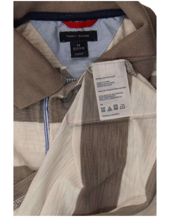 Tommy Hilfiger Ragbi polo majica za dječake 12-13 godina srednje sive na pruge