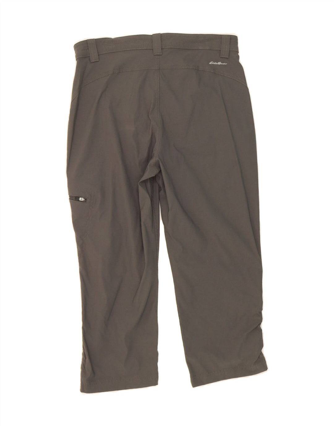 EDDIE BAUER Womens Straight Capri Trousers US 8 Medium W30 L21 Grey Nylon Vintage Eddie Bauer and Second-Hand Eddie Bauer from Messina Hembry 