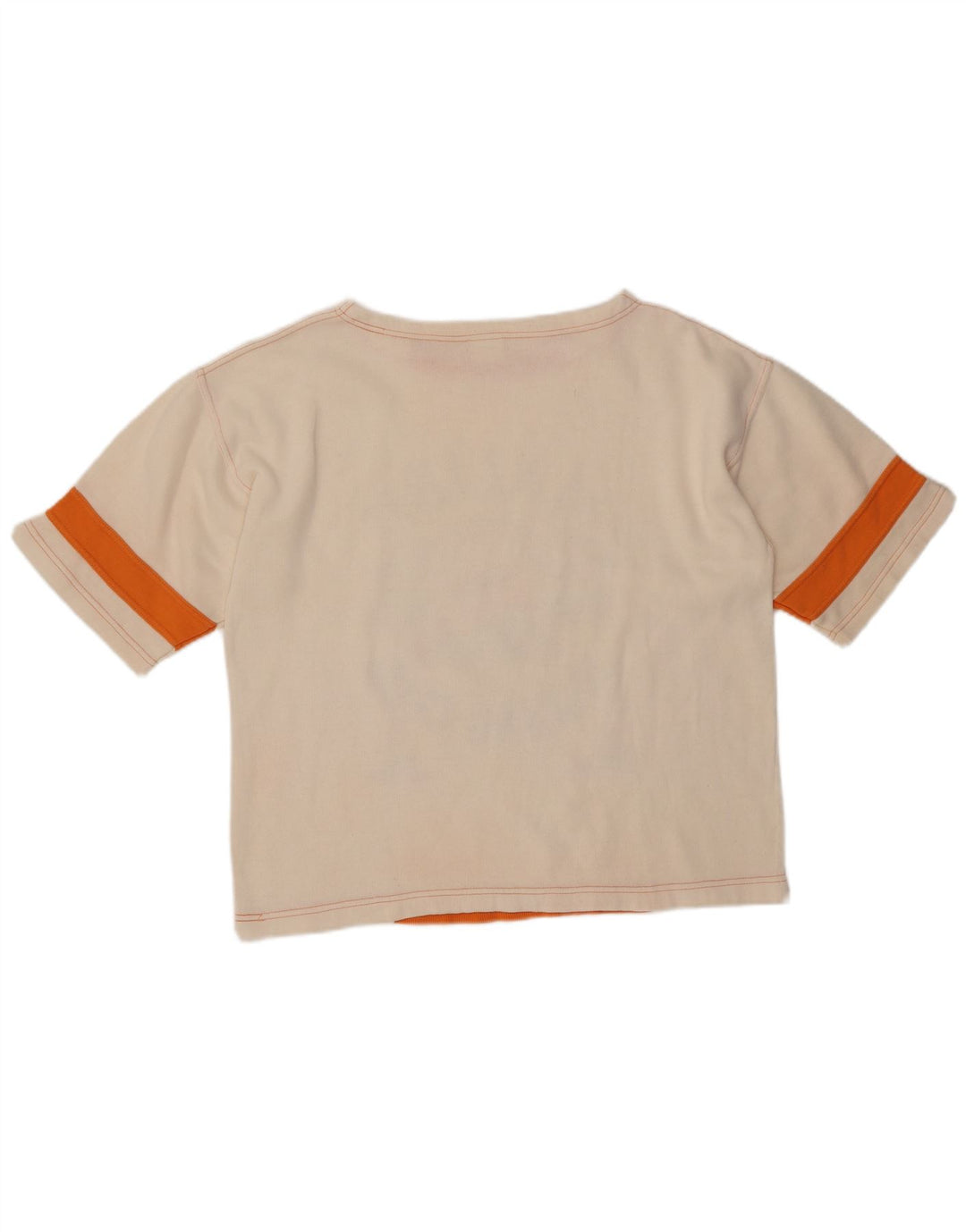 VINTAGE Ženska majica kratkih rukava s motivima Malibu UK 14 srednje bijele boje