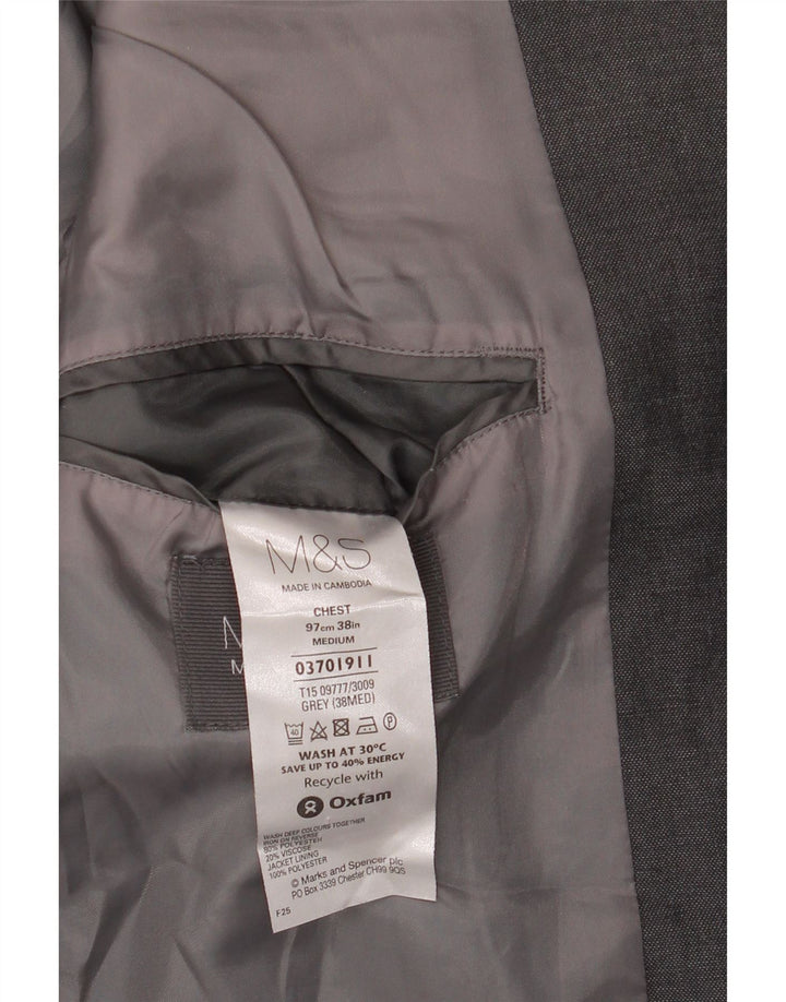 Marks & Spencer muška jakna sa 2 gumba UK 38 srednje sivi poliester