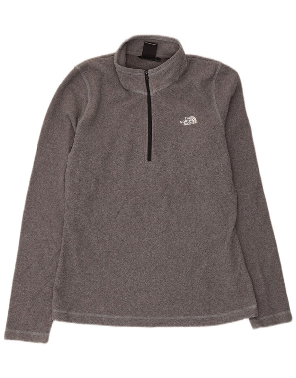 The North Face ženski flis džemper s patentnim izrezom UK 10 Mali sivi poliester