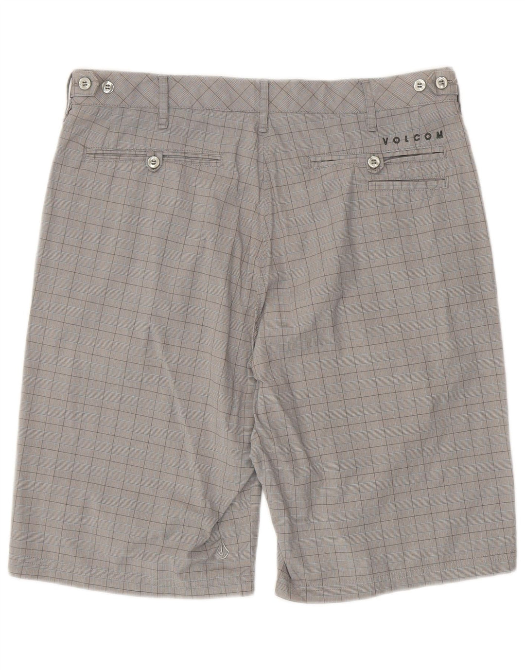 Volcom muške chino kratke hlače W34 veliki sivi karirani pamuk