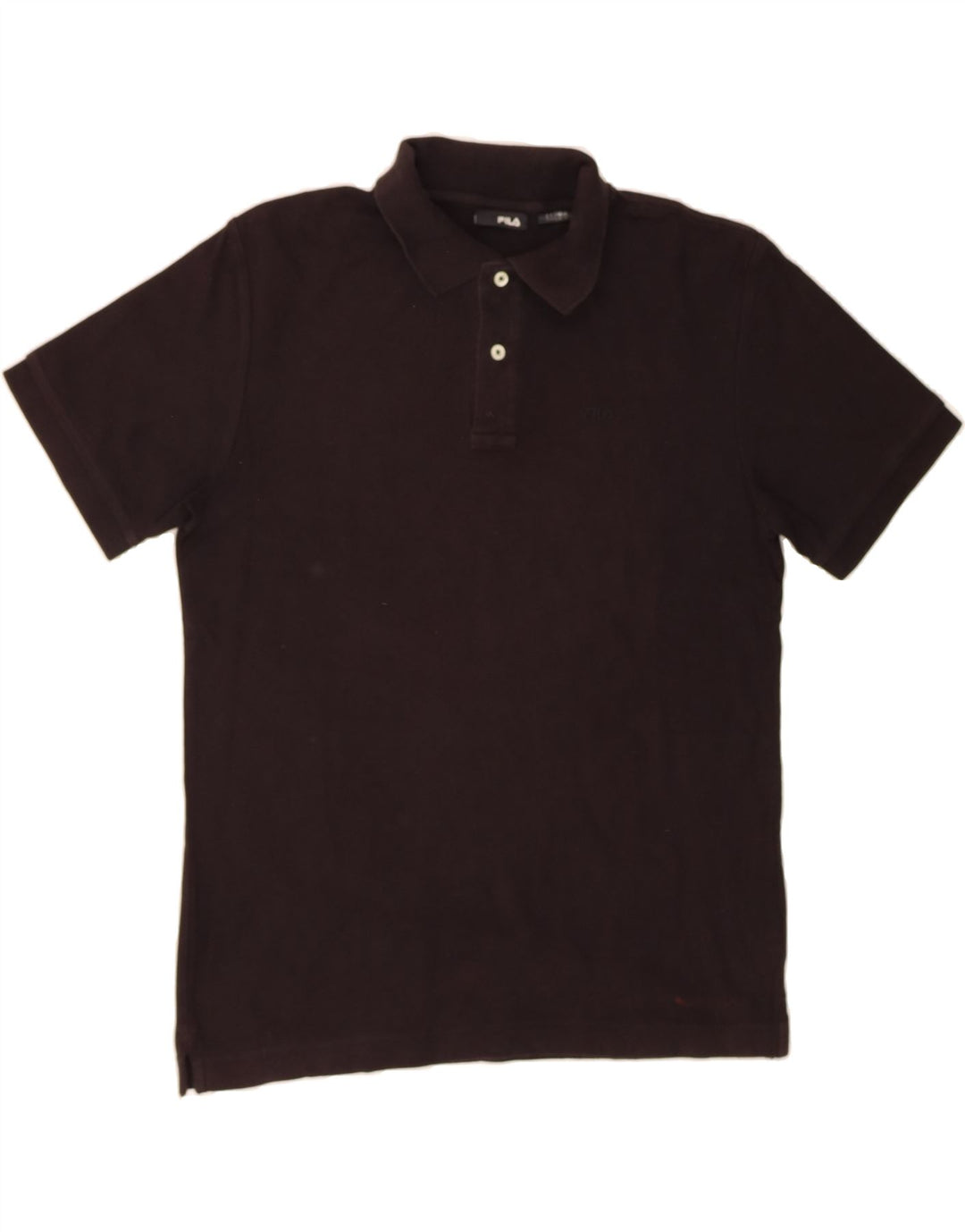FILA Mens Polo Shirt Medium Black Cotton Vintage Fila and Second-Hand Fila from Messina Hembry 