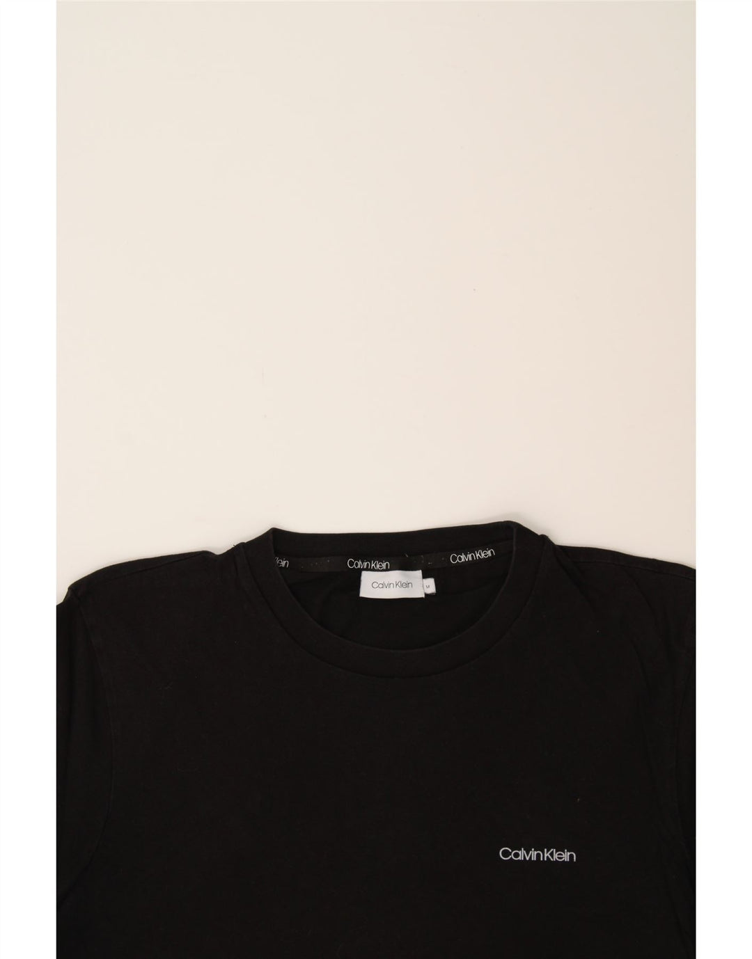 CALVIN KLEIN Mens T-Shirt Top Medium Black Vintage Calvin Klein and Second-Hand Calvin Klein from Messina Hembry 