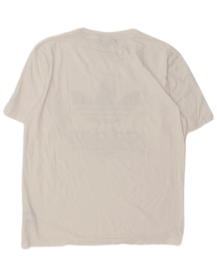 Adidas muška majica kratkih rukava s grafičkim motivima, srednji bijeli pamuk