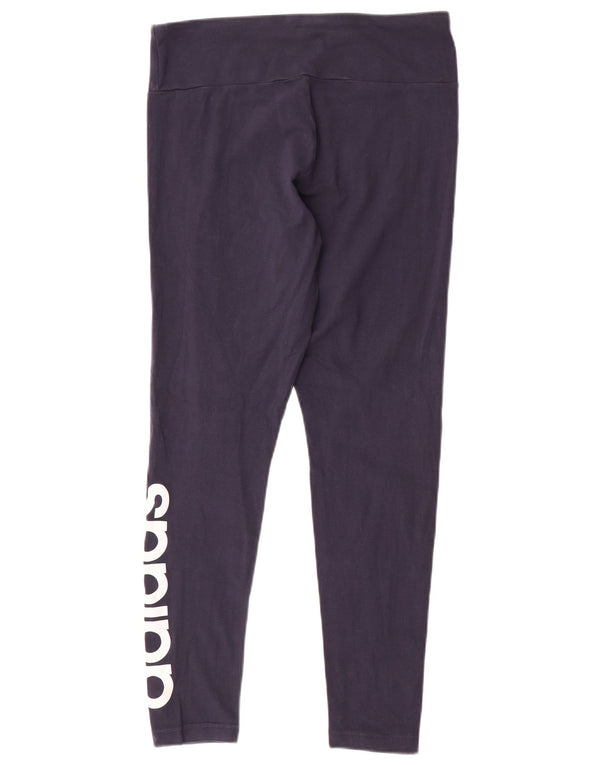 Adidas ženske grafičke tajice UK 16/18 velike tamnoplave