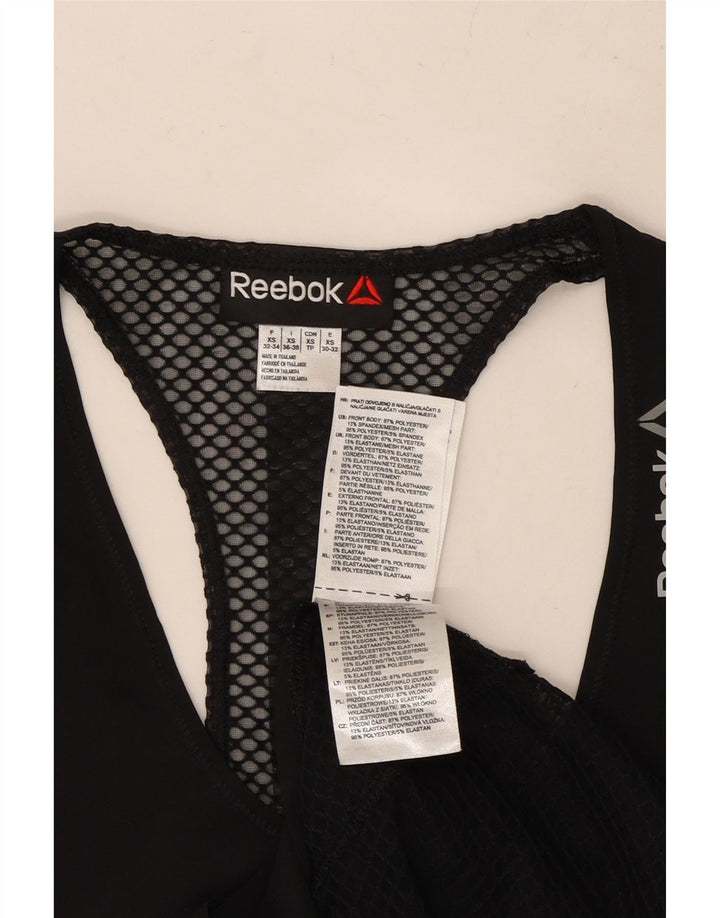 REEBOK ženski prsluk UK 4 XS crni poliester