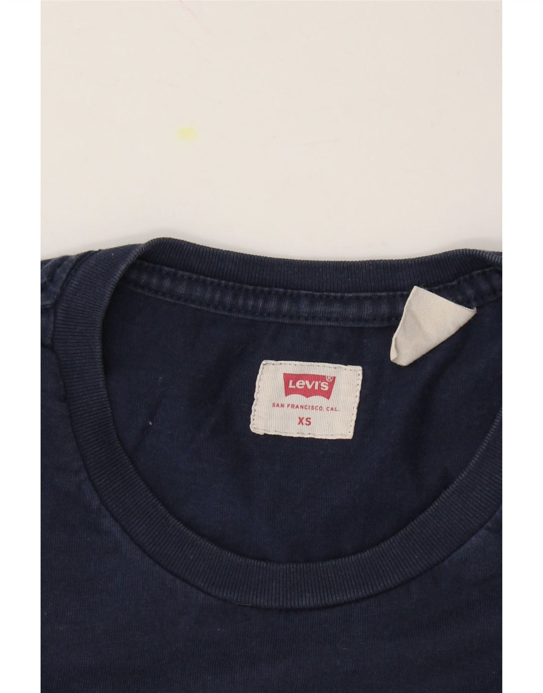 LEVI'S Mens T-Shirt Top XS Navy Blue Cotton Vintage Levi's and Second-Hand Levi's from Messina Hembry 