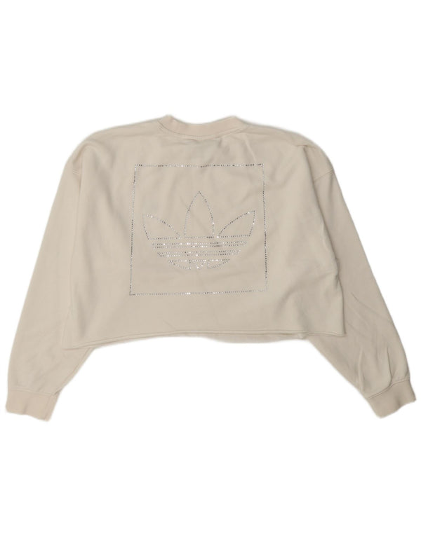 Adidas ženska majica s kratkim grafičkim motivima, UK 6 XS bijela