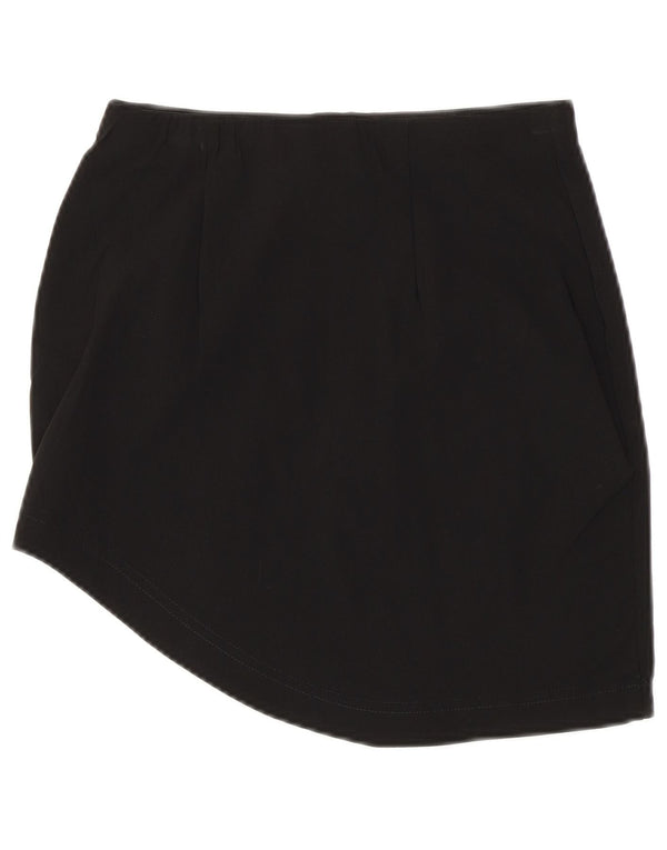 Topshop ženska asimetrična mini suknja UK 6 XS W24 crna viskoza