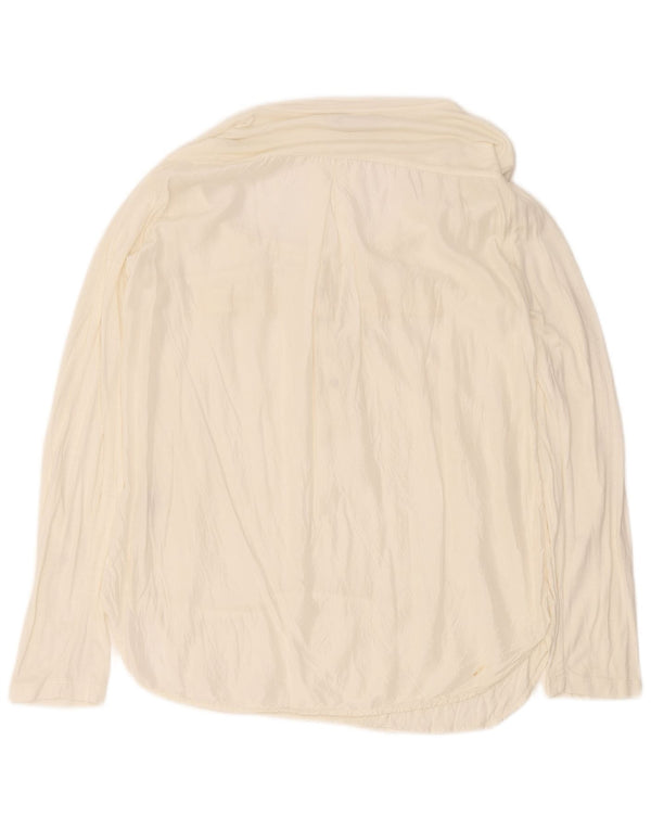 Trussardi Jeans Ženska majica dugih rukava UK 16 Large off white viskoza