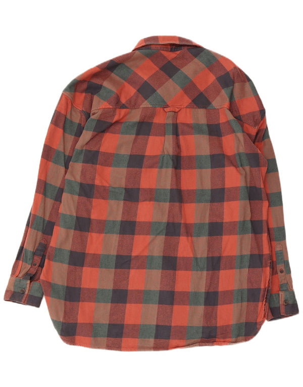 Fat Face Womens Flannel Shirt UK 12 Medium Multicoloured Gingham Cotton