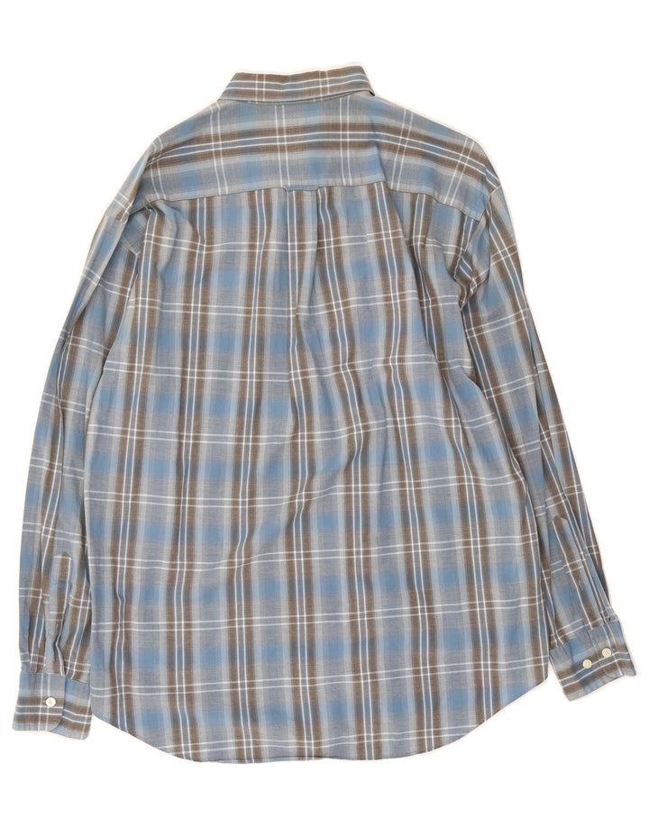 NAUTICA Mens Shirt XL Blue Check Cotton Vintage Nautica and Second-Hand Nautica from Messina Hembry 