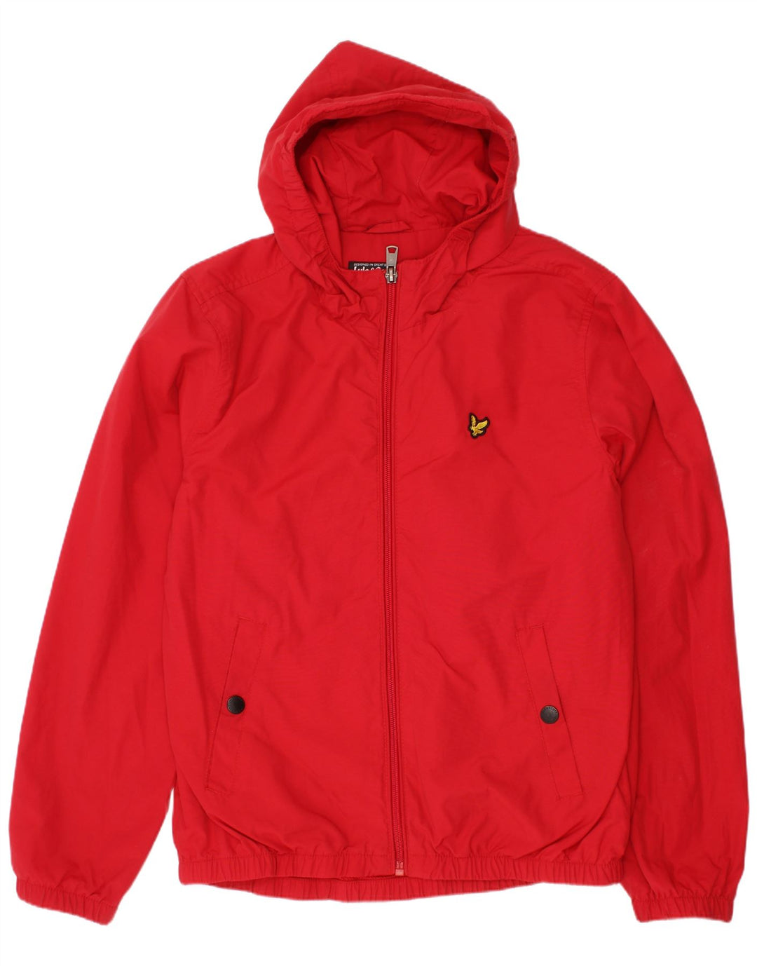 Lyle & Scott Boys kišna jakna s kapuljačom 10-11 godina crvena poliester