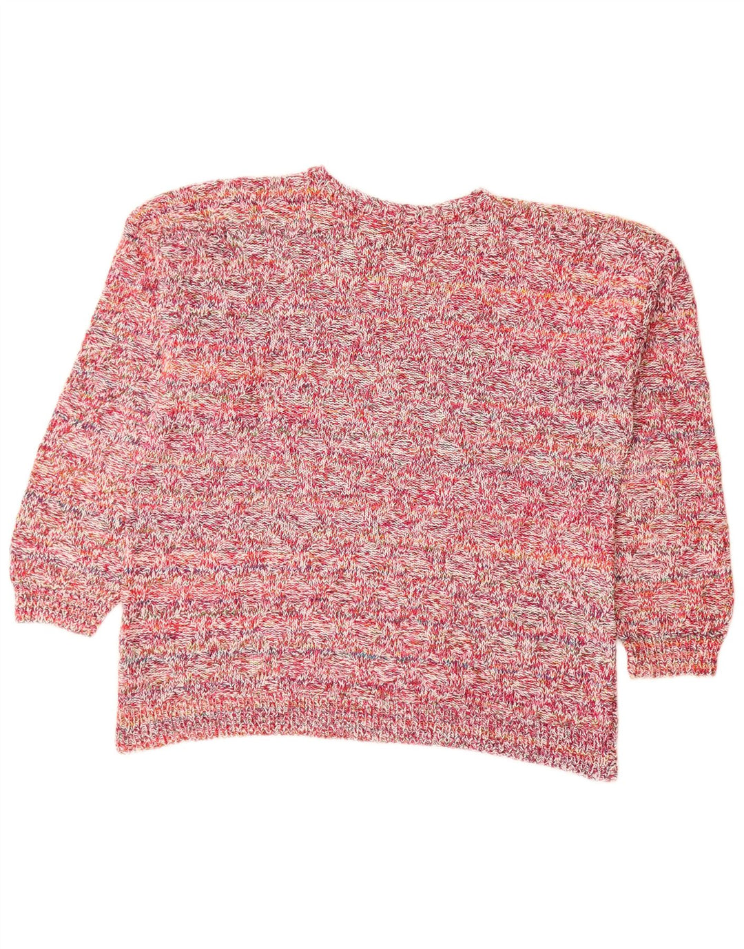 VINTAGE ženski džemper s morskim izrezom UK 18 XL s ružičastim flekama