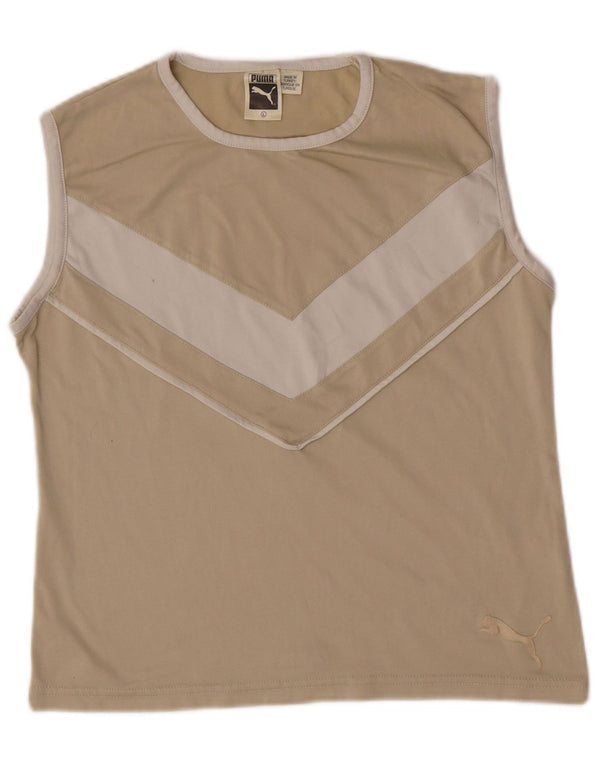 Puma ženski prsluk bez rukava UK 14 Large Beige Colourblock