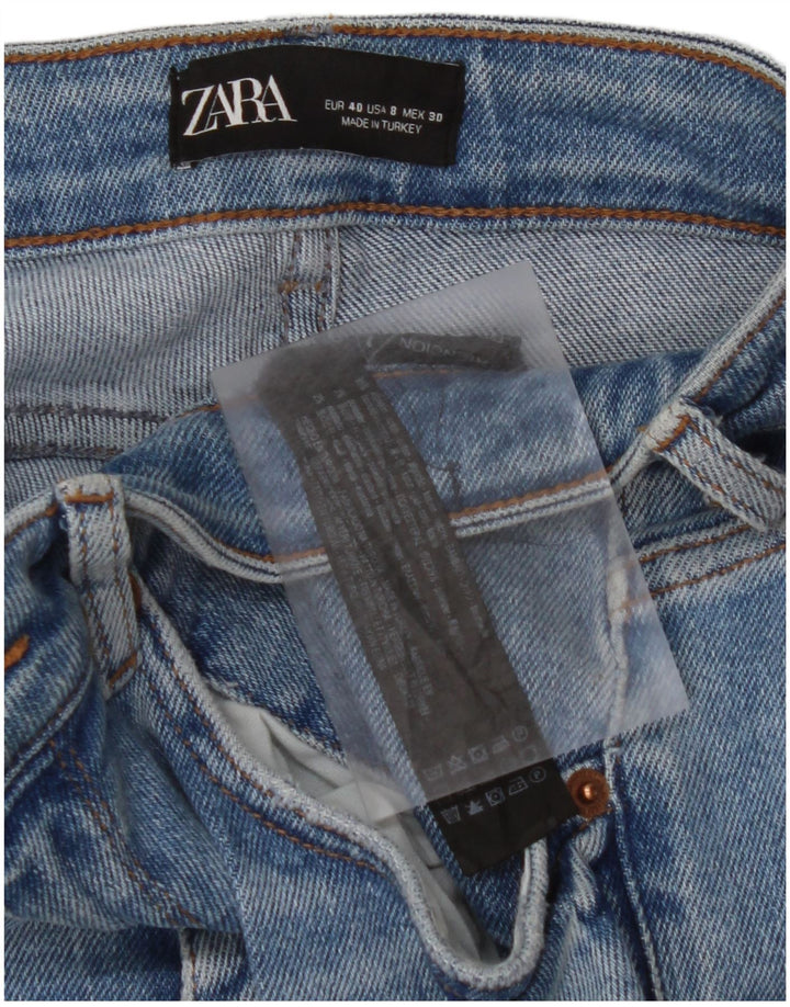 ZARA ženske kratke uske traperice EU 40 Srednje W30 L26 plavi pamuk