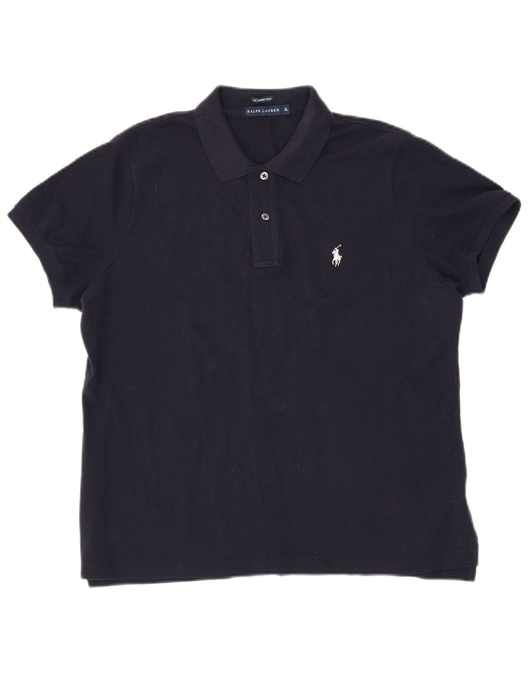 RALPH LAUREN Ženska uska polo majica UK 18 XL tamnoplavi pamuk