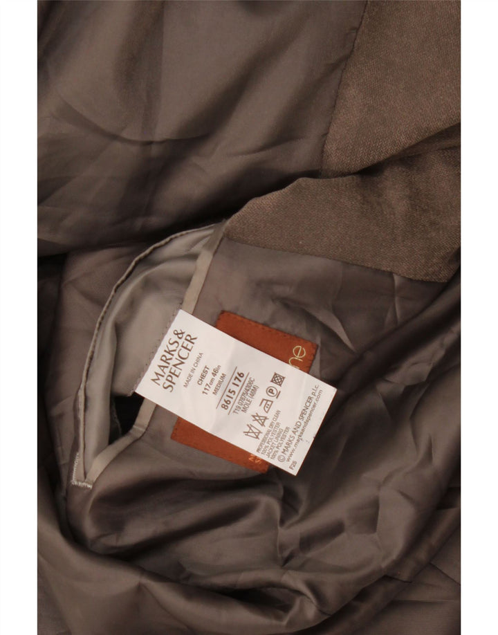 Marks & Spencer muška jakna sa 3 gumba UK 46 XL sivi poliester