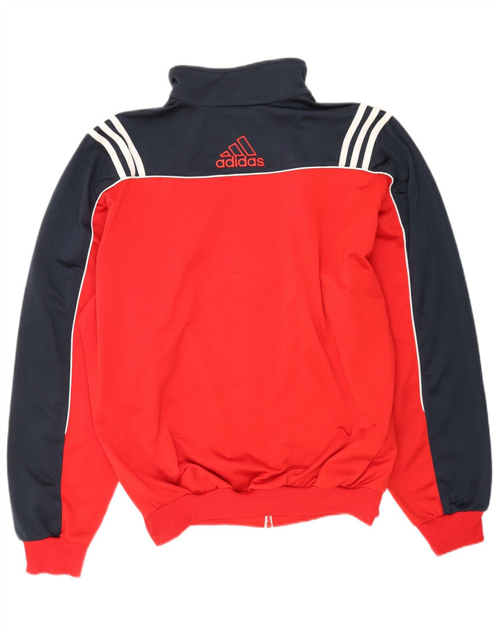 Adidas muška trenirka gornja jakna UK 44/46 velika crvena poliester u boji