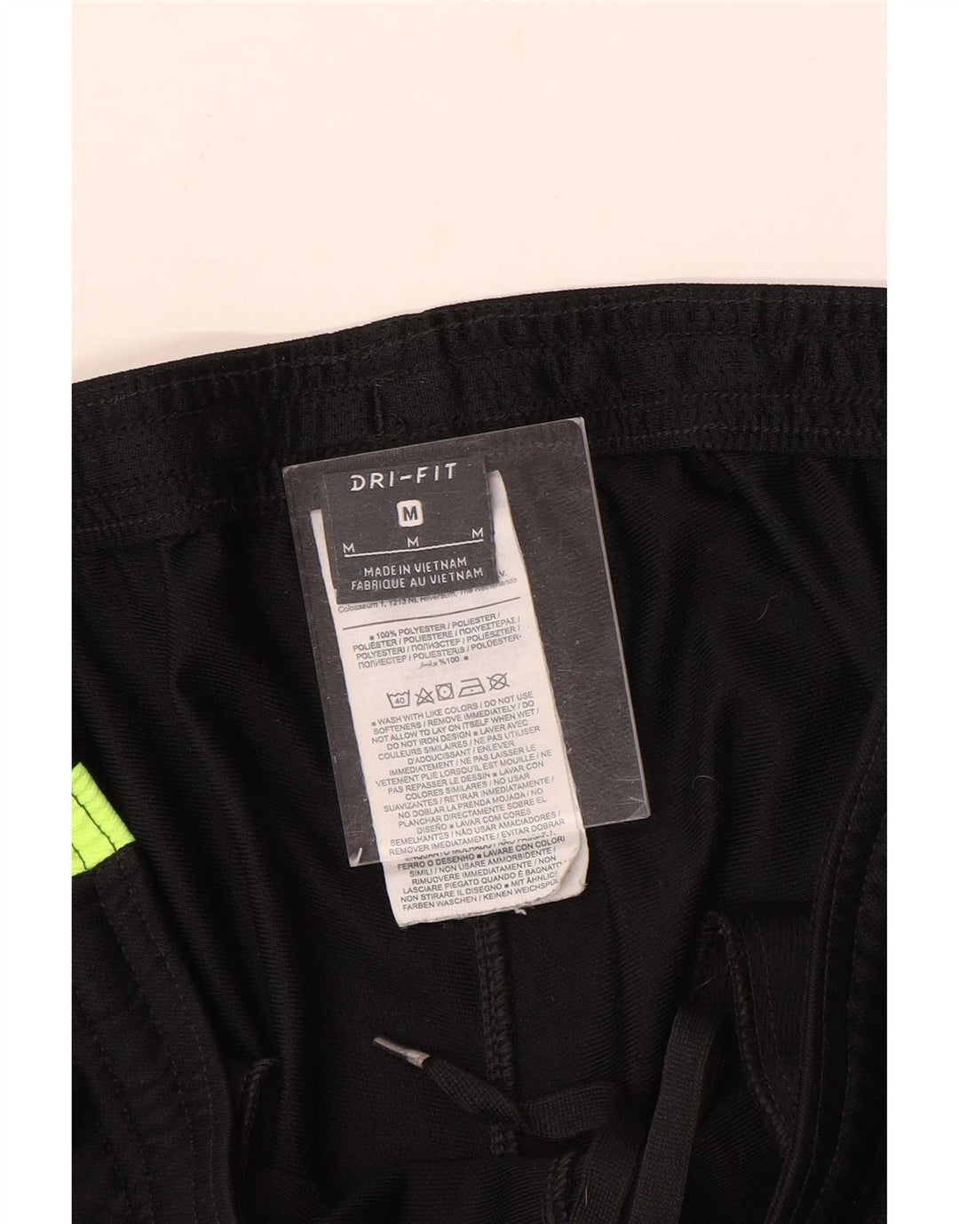 Nike muške Dri Fit hlače za trenirku srednje crne boje od poliestera