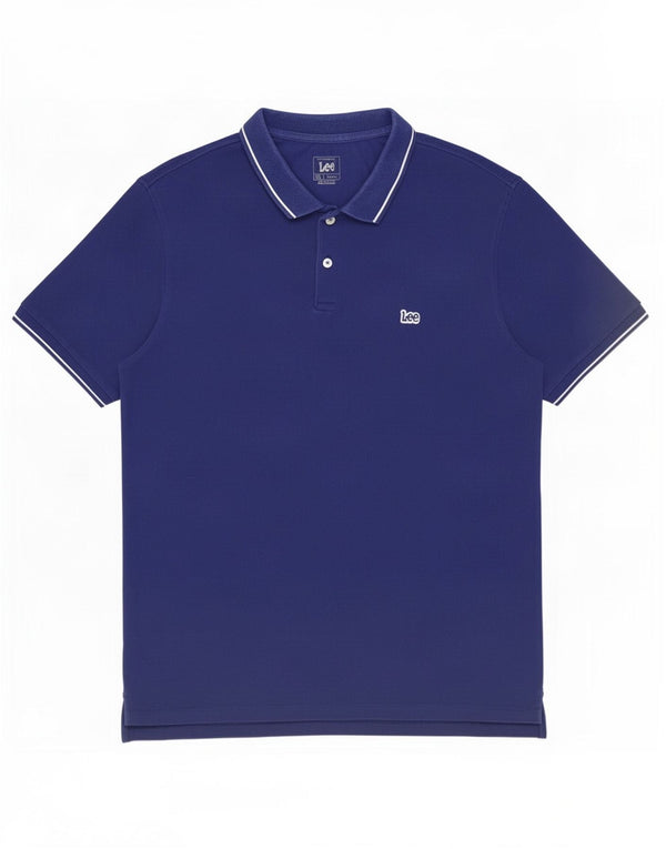 Lee muška polo majica standardnog kroja 2XL tamnoplavi pamuk