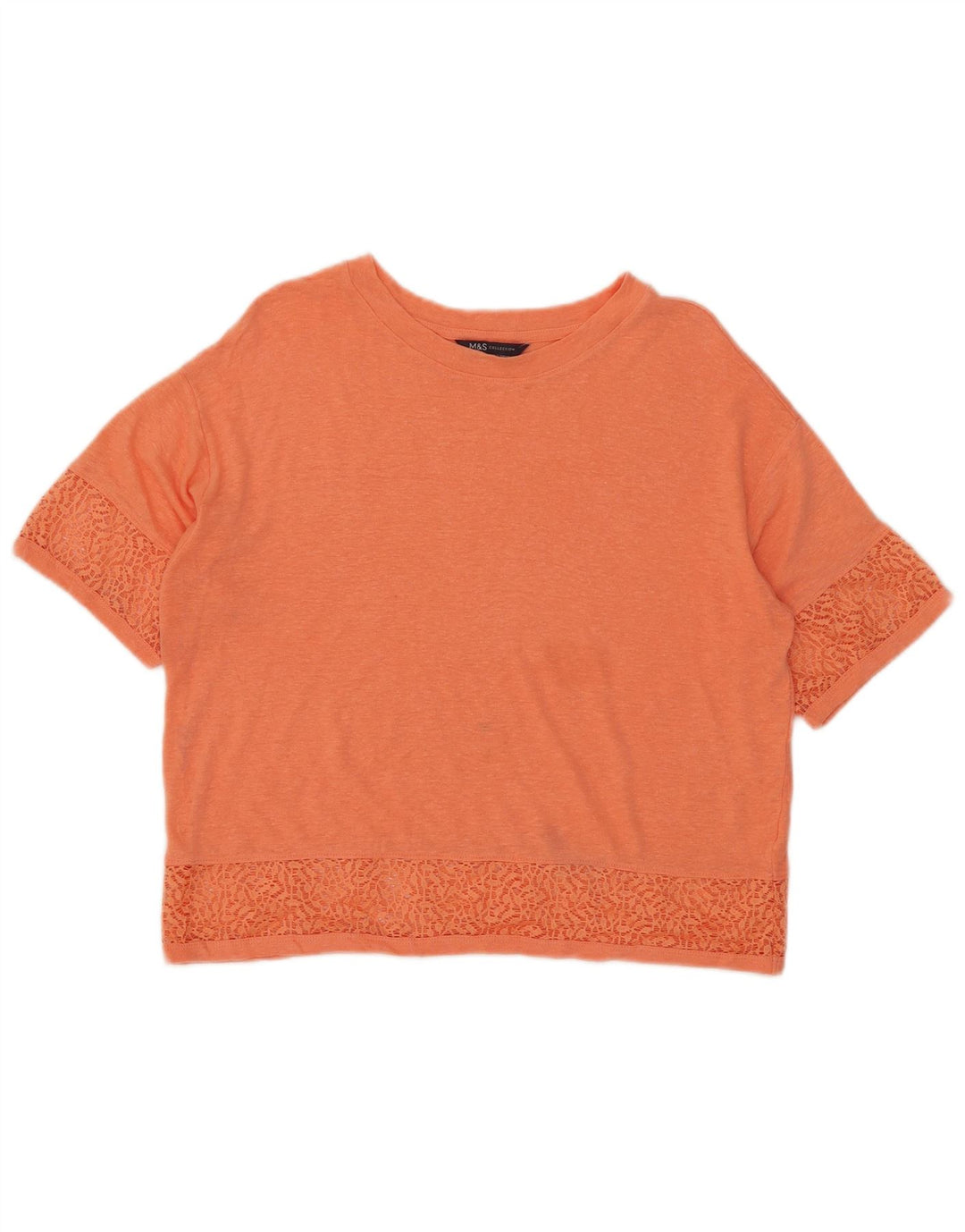 Marks & Spencer ženska gornja majica kratkih rukava UK 10 Small Orange