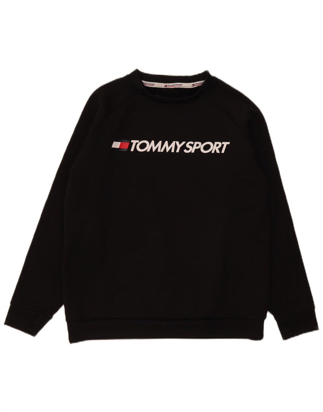Tommy Hilfiger Ženska majica s grafičkim motivima UK 16 Veliki crni poliester