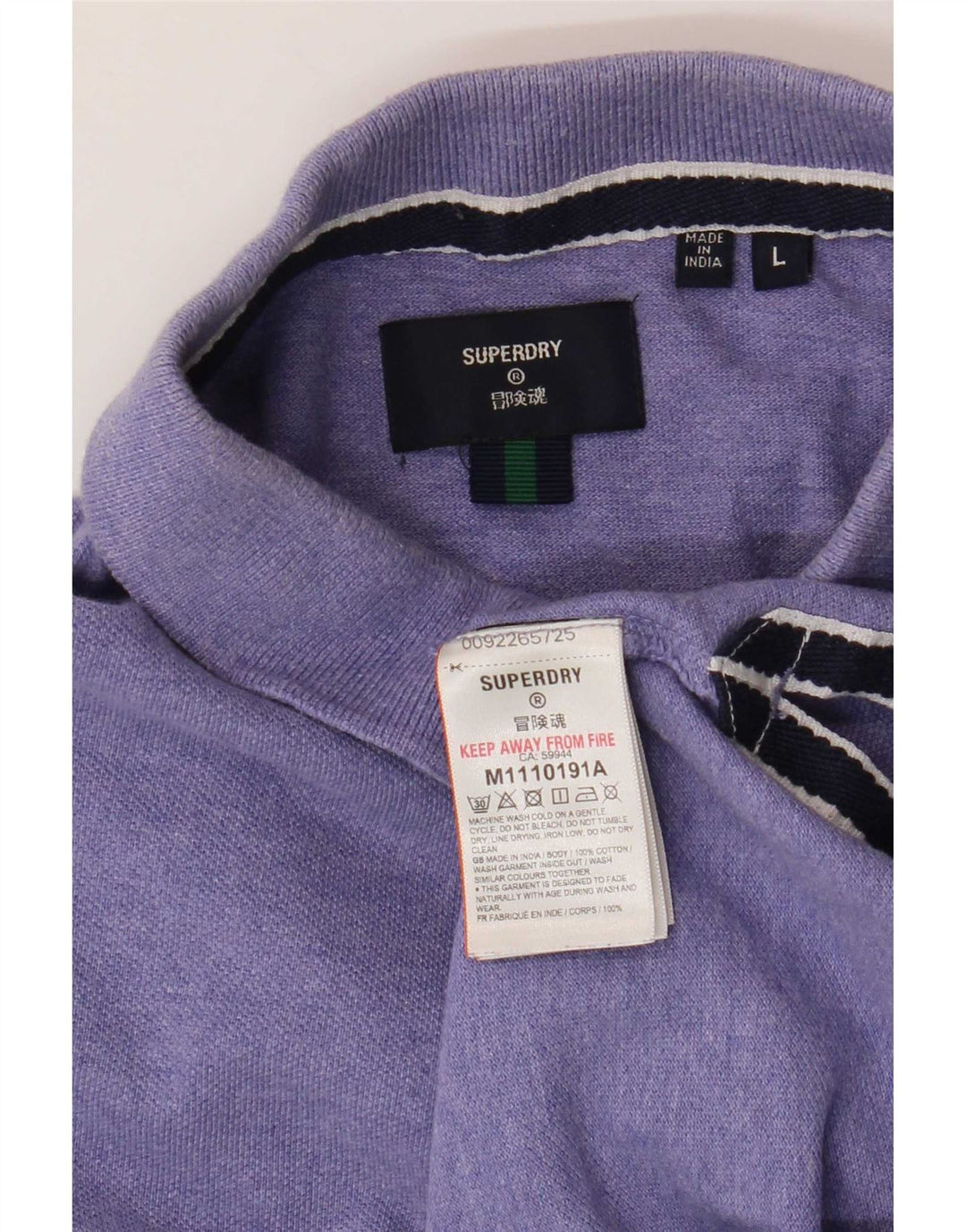 Superdry muška polo majica velika ljubičasta pamuk