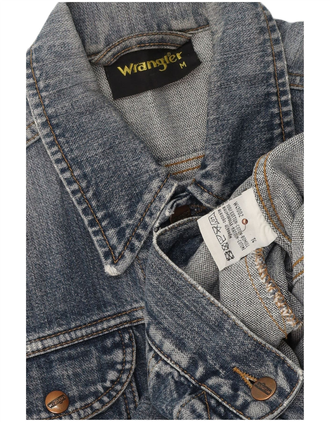 Wrangler ženska traper jakna UK 14 srednje plavi pamuk