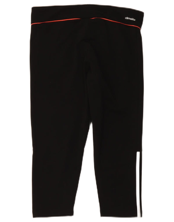Adidas ženske Climalite Capri tajice UK 12/14 Srednje crni poliester