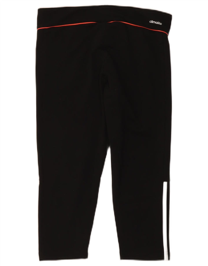 Adidas ženske Climalite Capri tajice UK 12/14 Srednje crni poliester