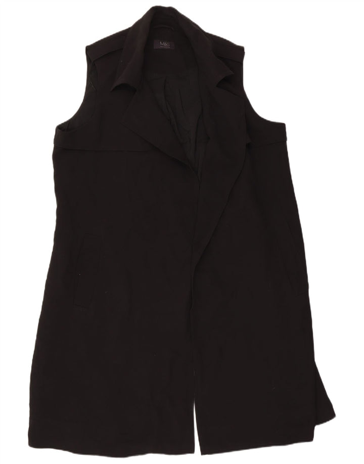 Marks & Spencer ženska duga jakna bez rukava UK 18 XL crna