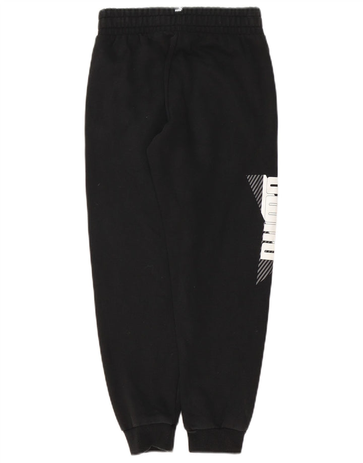 PUMA Boys Graphic Trenirka Hlače Joggers 9-10 godina crni pamuk