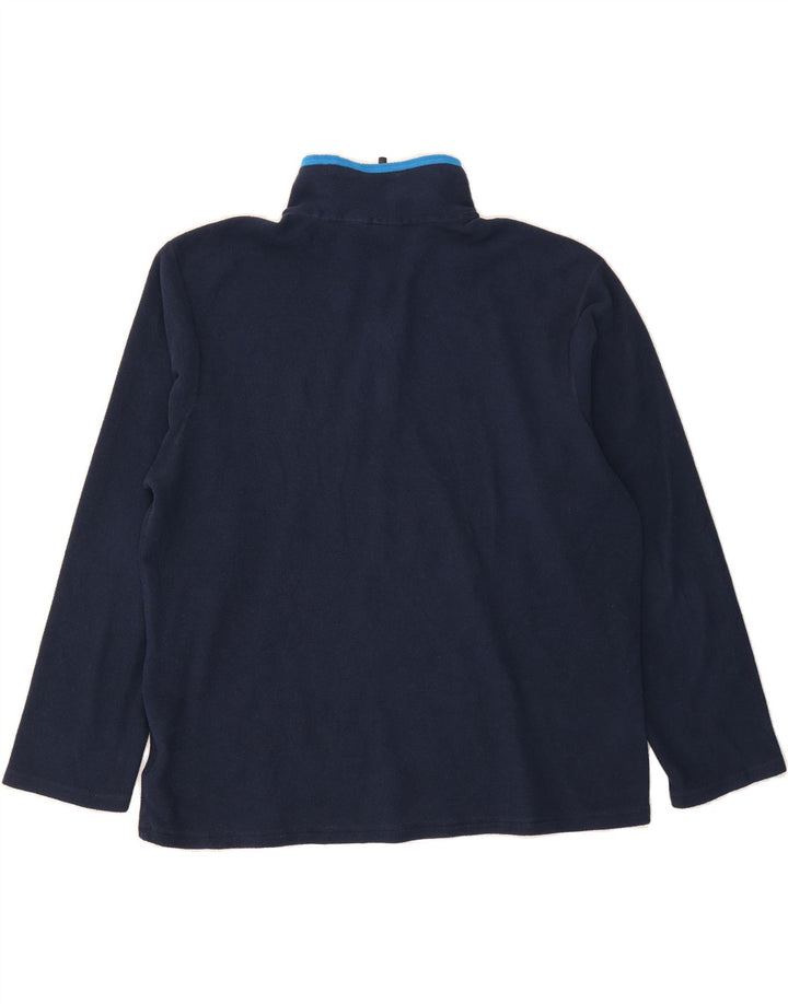 FILA Mens Zip Neck Fleece Jumper XL Navy Blue Polyester Vintage Fila and Second-Hand Fila from Messina Hembry 