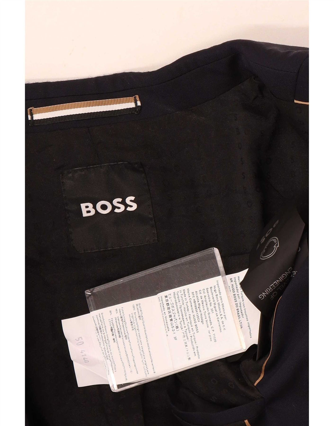 Hugo Boss muška jakna s 2 gumba EU 50 velika tamnoplava vuna