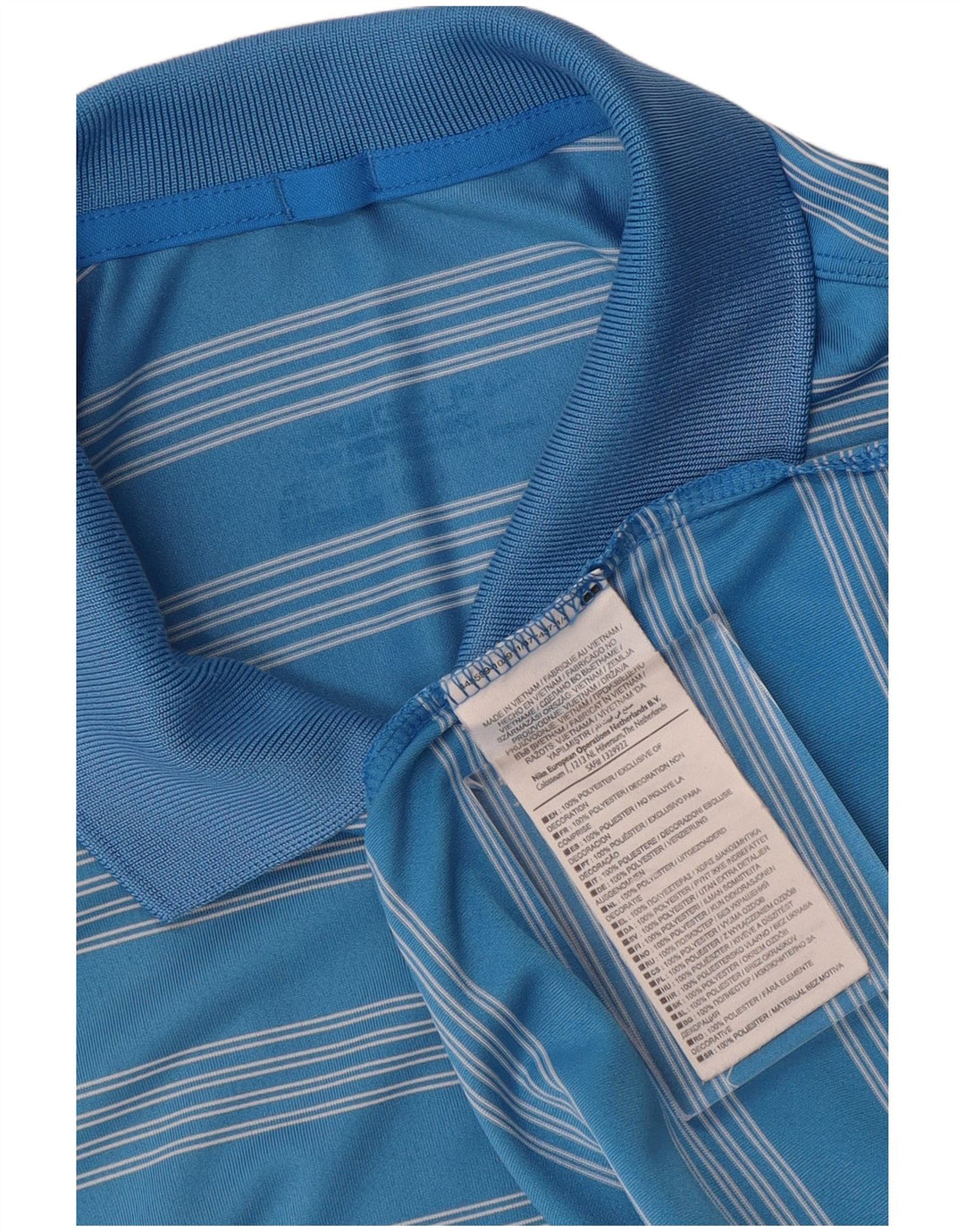 Nike muška polo majica XL plavi prugasti poliester