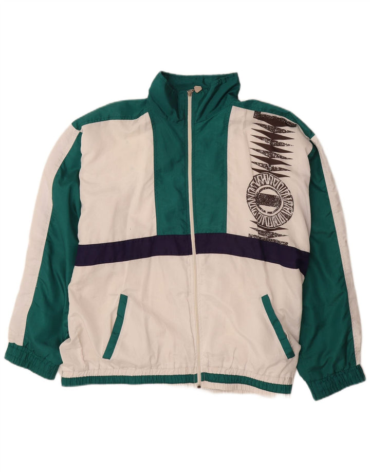 COSMOS muška gornja jakna trenirke UK 16 Large White Colourblock