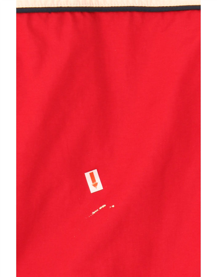 Tommy Hilfiger muška kišna jakna s kapuljačom UK 40 Large Red Colourblock najlon