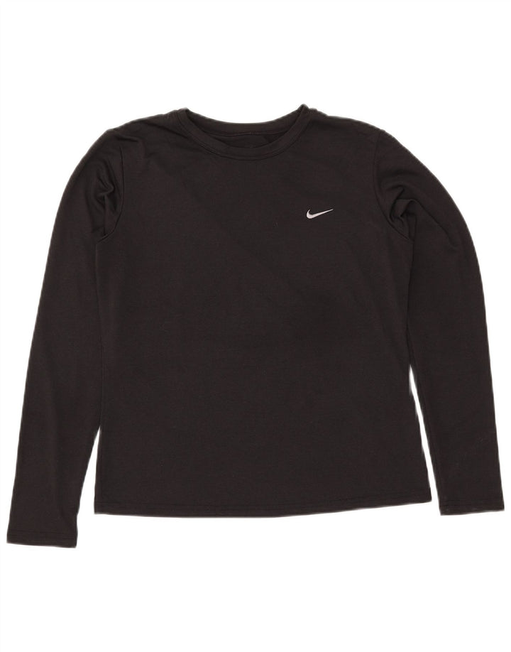 NIKE Ženska Dri Fit majica dugih rukava US 8/10 Srednje crni poliester