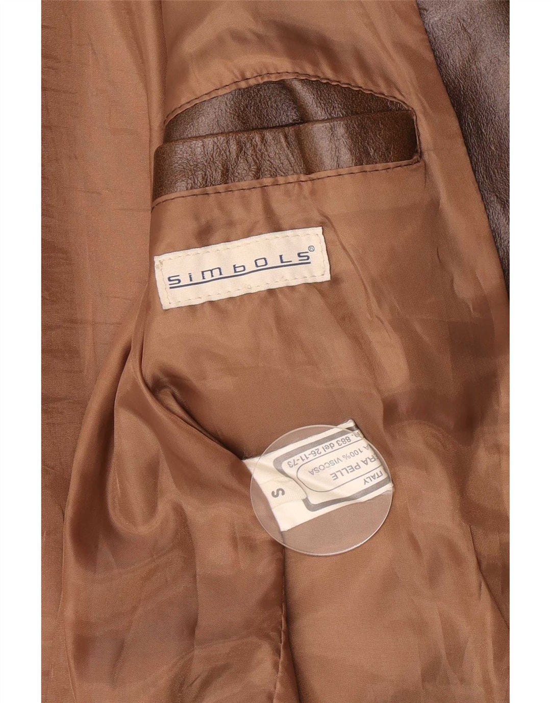 Vintage muška kožna jakna UK 36 Small Brown Classic